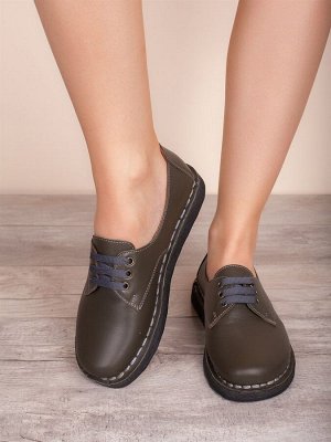 Топсайдеры/ Женские мега комфортые туфли из натуральной кожи (50105-42)