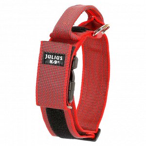 JULIUS-K9 ошейник для собак Color & Gray (47-67см/5см), закрытая ручка + скрытый локер, красный