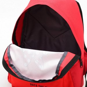 Рюкзак молод "Минни", 42х31х15 см , отд на молнии, н/карман, красный, Минни Маус