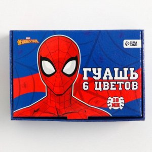 MARVEL Гуашь 6 цветов по 10 мл «Человек-Паук», Человек-Паук