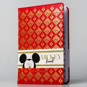 Disney Ежедневник недатированный с тиснением, Микки Маус, 64 листа, кожзам, А5