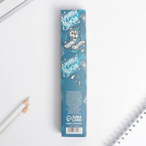 Ручка шариковая синяя паста 0.38 мм «Крутой мужик» пластик матовая, в подарочной коробке