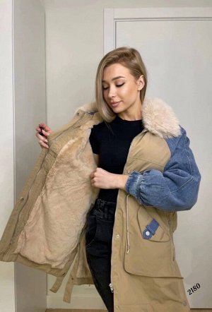 Джинсовая куртка на меху женская