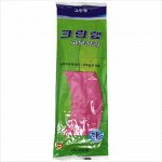 Clean Wrap / Перчатки из натурального латекса c внутренним покрытием розовые размер L, 1 пара / 100