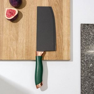 Топорик кухонный «Эсмиральда», 17x7,5 см, цвет зелёный