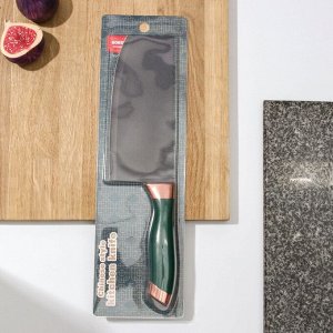 Топорик кухонный «Эсмиральда», 17?7,5 см, цвет зелёный