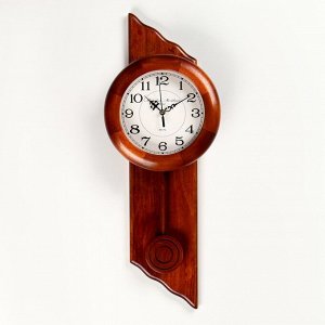 Настенные часы, серия: Маятник, "Амадей", 51 х 12 х 6 см