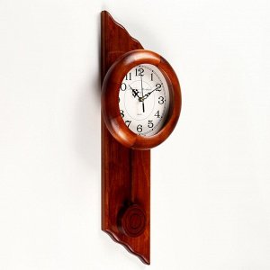 Настенные часы, серия: Маятник, "Амадей", 51 х 12 х 6 см
