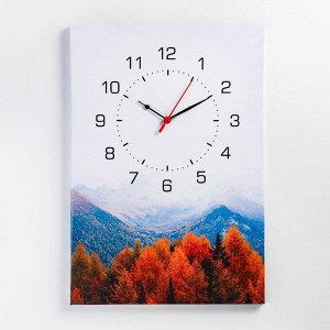 Часы настенные "Осенний лес", плавный ход, 40 х 60 см