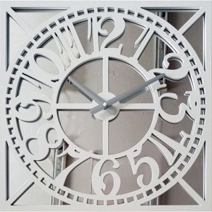 Настенные часы, серия: Интерьер, "Альфа", дискретный ход, 41 х 41 х 1.5 см