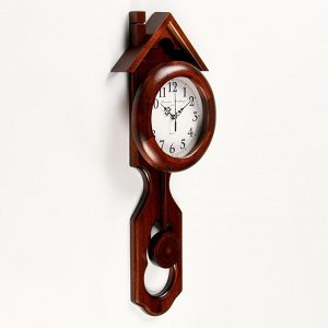 Настенные часы, серия: Маятник, "Нако", 54 х 19.5 х 7 см