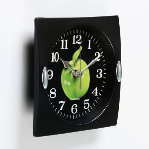 Часы настенные, серия: Кухня, "Яблоко", дискретный ход, 15 х 15 см