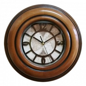Настенные часы, серия: Интерьер, "Анталья", плавный ход, 28 х 28 х 3.8 см