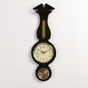 Часы настенные:  термометр, барометр, 62 х 20.5 х 4.3 см, СЧК-146