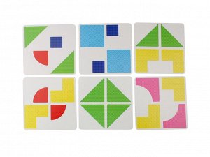 Пластиковые кубики "Для умников" 4 кубика с карточками Baby Toys