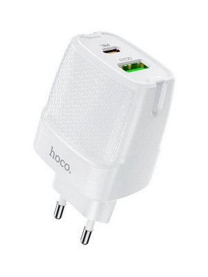 Сетевое зарядное устройство Hoco C85A Type-C USB-C PD 20W / Сетевой адаптер с быстрой зарядкой