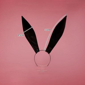 Виниловые острые ушки кролика на ободке "WetBunny" / арт. 22011-5