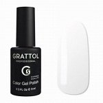 ГЕЛЬ-ЛАК GRATTOL GTC001 WHITE, 9МЛ