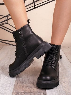 Гриндерсы/ Демисезонные Женские Ботинки G1550-1 Black