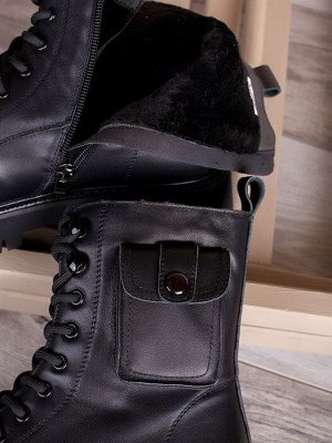 Гриндерсы/ Демисезонные Женские Ботинки G1530-1 Black
