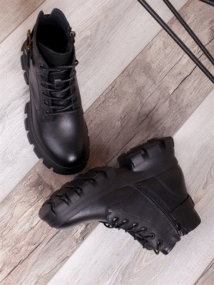 Гриндерсы/ Демисезонные Женские Ботинки 3006-1 Black