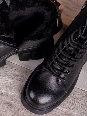 Гриндерсы/ Демисезонные Женские Ботинки G1565-1 Black