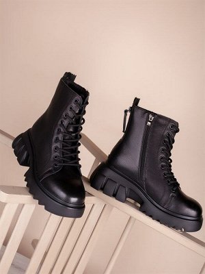 Гриндерсы/ Демисезонные Женские Ботинки G1565-1 Black