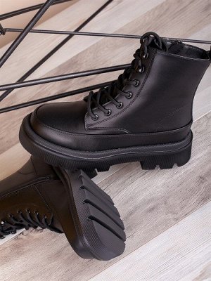 Гриндерсы/ Демисезонные Женские Ботинки G1310-1 Black