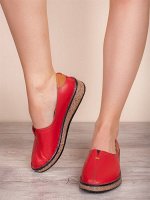 Комфортные женские туфли на плоской подошве/ Слиперы 7405-06