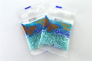 Бисер Чехия Preciosa 03265, 5 гр бирюзовый чешский бисер