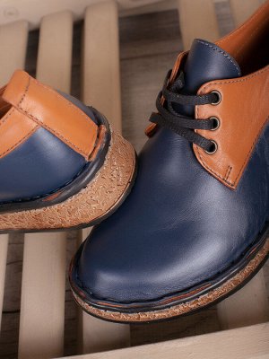 Комфортные женские туфли на плоской подошве/ Слиперы (7555-02-04)