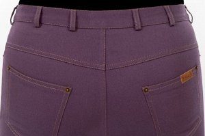 брюки Сиреневый. 80% хлопок 16% вискоза 4% эластан/ по типу «джинсы».