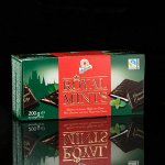 Мини-плитки Royal Thins Mints из тёмного шоколада с мятной начинкой, 200 г