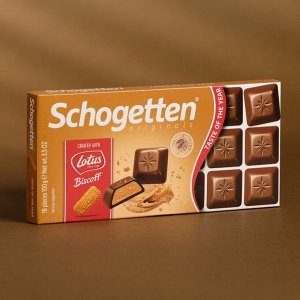 Шоколадная плитка SCHOGETTEN Lotus Biscoff 100г