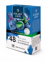 Чай черный и зеленый GOLDEN LION &quot;Фруктовая Легенда&quot; с Черникой