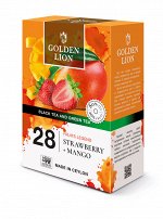 Чай черный и зеленый GOLDEN LION &quot;Фруктовая Легенда&quot; Клубника + Манго