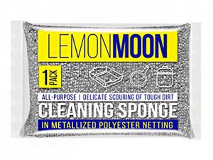 "Lemon Moon" Губка для посуды с металлизированной нитью 11,5х7,8х2,8см L100