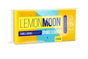 "Lemon Moon" Набор губок для посуды 3шт. 9,6х6,4х3,5см L003