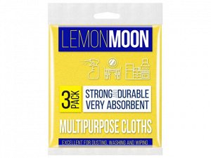 "Lemon Moon" Набор салфеток вискозных 3шт. 38х38см