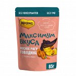 Пауч Мнямс Максимум Вкуса мясное рагу с говядиной и морковью для собак 85 г