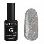 ГЕЛЬ-ЛАК GRATTOL OPAL SILVER, 9МЛ