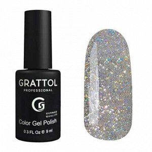 Гель-лак grattol opal silver, 9мл