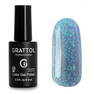 Гель-лак grattol opal azure, 9мл