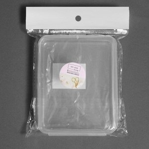 Контейнер для хранения мелочей, 11,5 х 9 х 2,8 см, цвет прозрачный