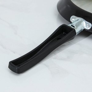 Сковорода блинная PROMO, d=22 см, пластиковая ручка, антипригарное покрытие, цвет чёрный