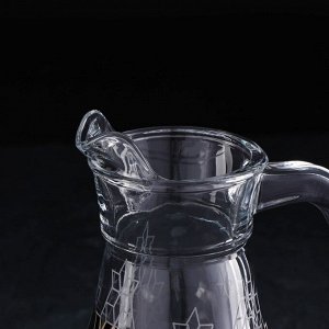 Набор питьевой «Мозаик», 7 предметов: графин 1 л, стакан 230 мл, 6 шт, с гравировкой и напылением