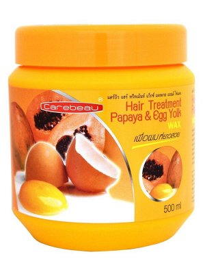 Маска для волос с папайей и яичным желтком Carebeau