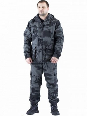 Утепленный демисезонный костюм Forest trail Grey для активного отдыха (горка на флисе)
