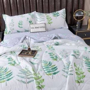 Viva home textile Комплект постельного белья Сатин с Одеялом (простынь на резинке) OBR069