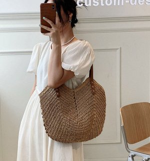 Сумка Видео: https-//www.modernbag.ru/media/upload/%D0%BD%D0%B0%D0%B1%D0%BE%D1%80%201/BG-S-061.mp4	&nbsp;Плетеная соломенная сумка.С подкладом и на молнии.
&nbsp;Размер:&nbsp; см.фото&nbsp;